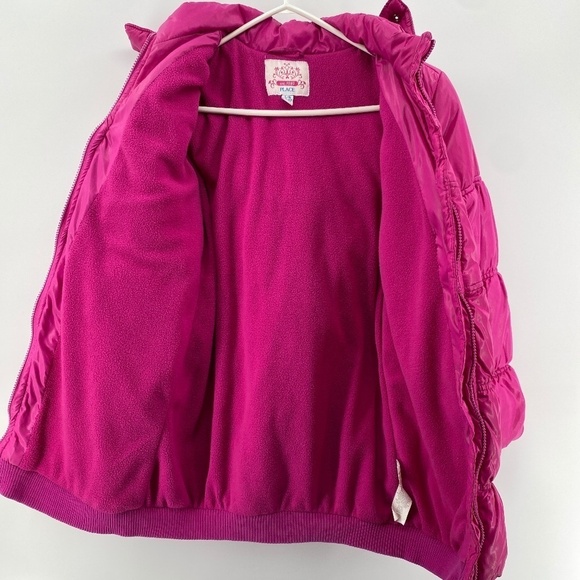 The Children's Place Jacket Youth Girls Large 10/12 Winter Puffer Fleece Lined - Picture 12 of 14